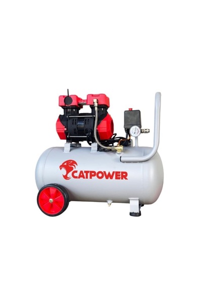 catpowertools Catpower CAT1154 Sessiz Yağsız Hava Kompresörü 2 HP 50 Litre Te...