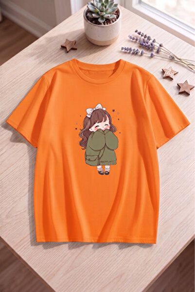 uyguntarz Unisex Cute Anime Girl Printed Design Tshirt