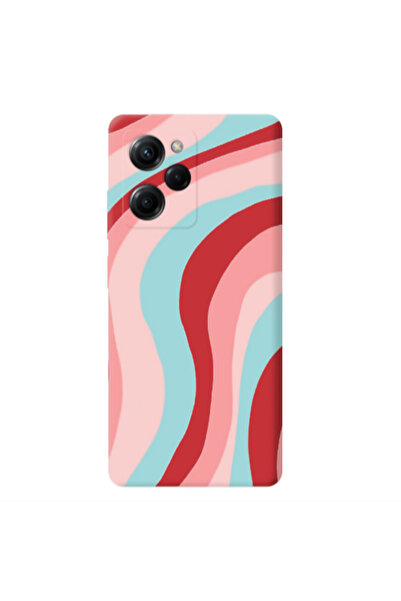 Other Xiaomi Poco X5 Pro Colored lines Red Colored Silicone TPU Θήκη