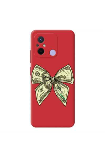 Other Xiaomi Redmi 12C Bowtie Dollars Red Colored Silicone TPU Θήκη