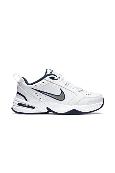 Nike Air Monarch IV Deri Günlük Spor Ayakkabı Beyaz / Lacivert / Gümüş