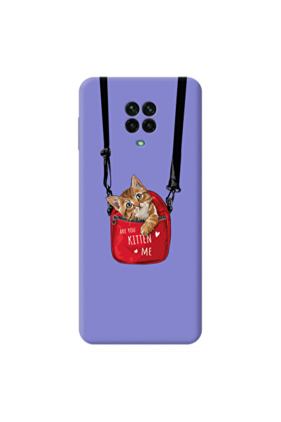Other Xiaomi Redmi Note 9 Pro Kitten Me Purple Colored Silicone TPU Θήκη