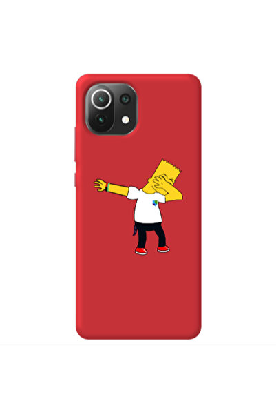 Other Xiaomi Mi 11 Lite Simpsons2 Red Colored Silicone TPU Θήκη