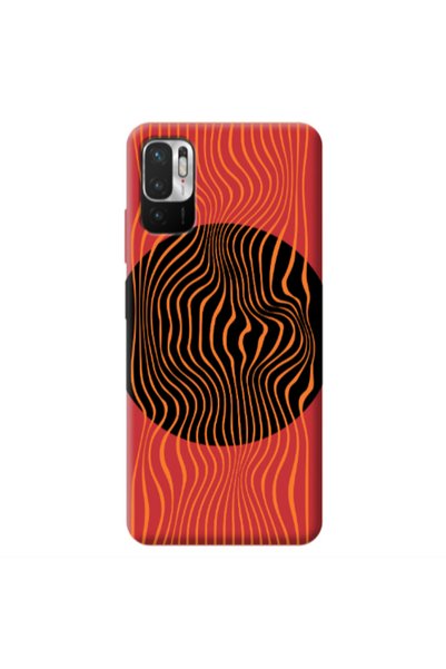 Other Xiaomi Redmi Note 10 Pro 5G Trapezoidal lines Red Colored Silicone TPU ...