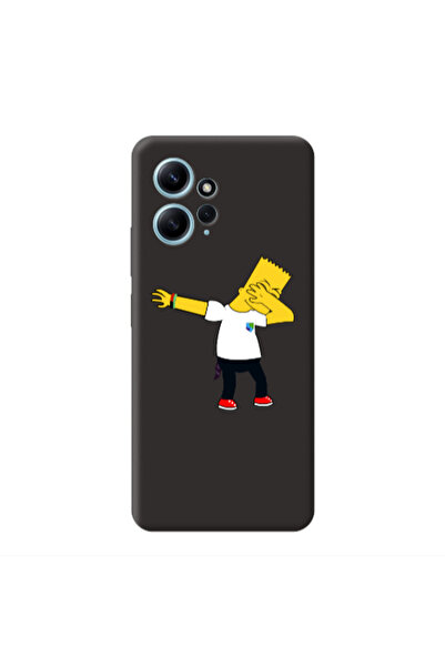 Other Xiaomi Redmi Note 12 4G Simpsons2 Black Colored Silicone TPU Θήκη