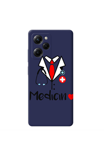 Other Xiaomi Poco X5 Pro Medicin Dark blue Colored Silicone TPU Θήκη