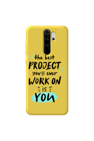 Other Xiaomi Redmi Note 8 Pro The Best Project Yellow Colored Silicone TPU Θήκη