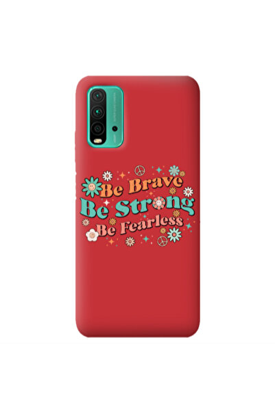 Other Xiaomi Poco M3 Be Brave Red Colored Silicone TPU Θήκη