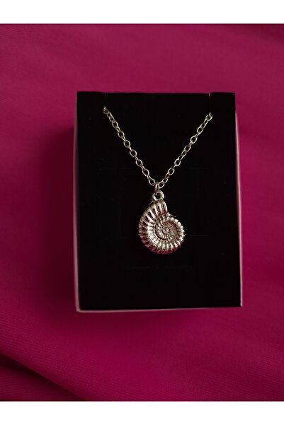 glactuca craft Spiral Sea Shell Snail Charm Chain Necklace Y2K