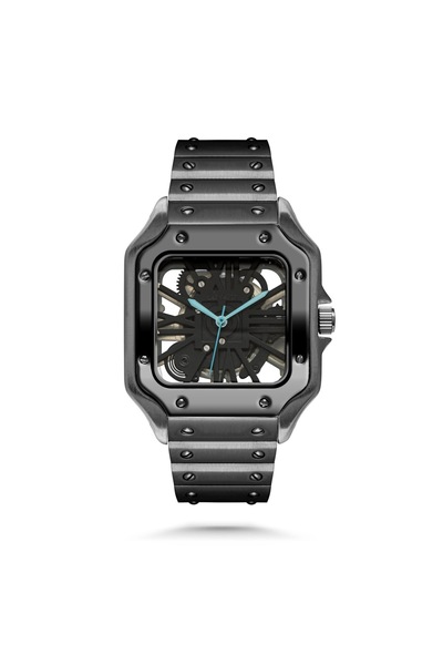 catera Men's Watch with Stainless Steel Square Mechanical Skeleton