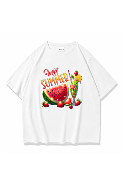 Trendiz Women's Sweet Summer Tshirt White