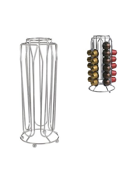 Z Store Organizator metalic pentru capsule de cafea - Capacitate 30 de capsul...