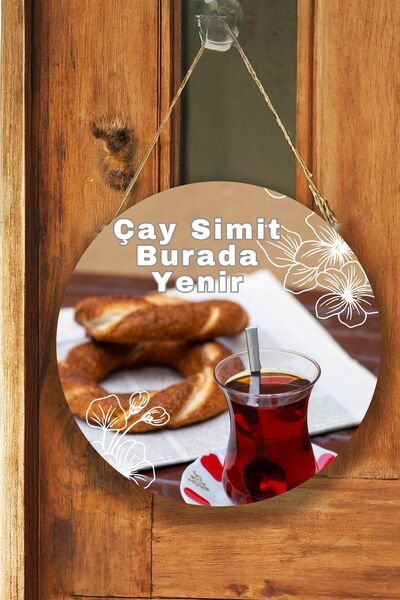 SHELİFE Wall, Door, Single-Sided Hanging Board Welcome Sign for Simit Salon, ...