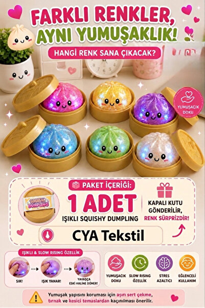CYA Tekstil Simli ve ışıklı Çin Mantısı