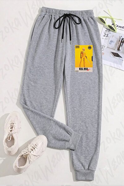 ZOKAWEAR Unisex Kill Bill Vhs Printed Sweatpants
