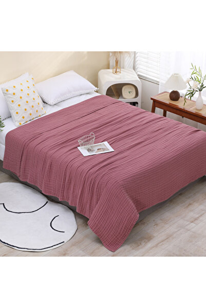 choice2 150X200cm Bean Paste Purple Gauze Cotton Baby Blanket Thickened Soft ...