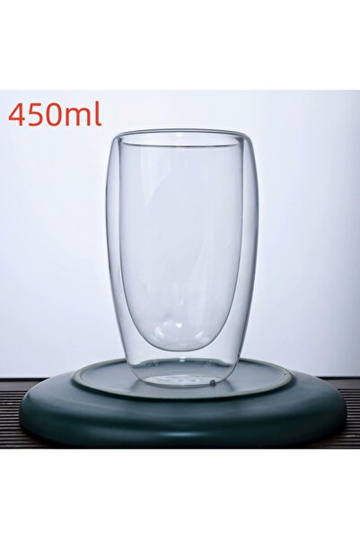 Choice1 80-450ml 450ml No handle 1pc Double Wall Insulated Glass Cup 80/150/2...