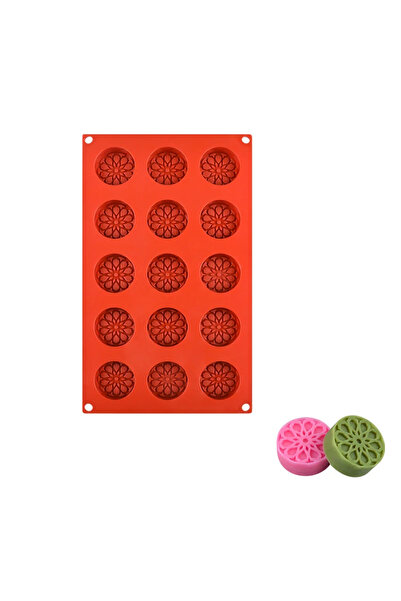 Choice1 Round Flower Pattern Silicone Mold For Chocolate Cylinder Candy Cooki...