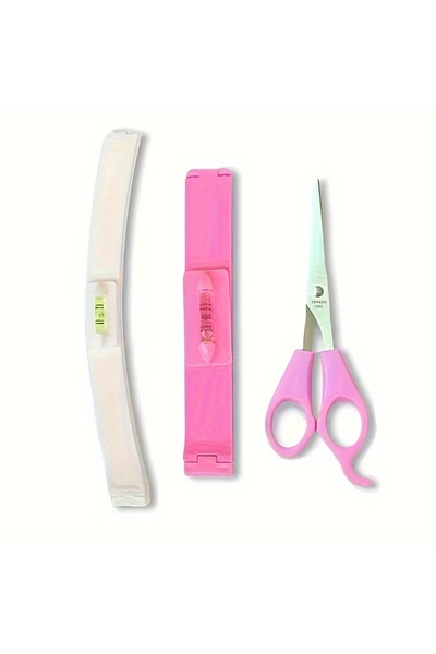 Choice 3pcs Pink Hair Cutting DIY Set, a Must-Have Tool for Trimming Bangs, I...