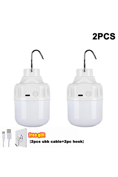 Choice1 قطعتان من مصابيح LED قابلة لإعادة الشحن عبر USB للاستخدام الخارجي، إض...