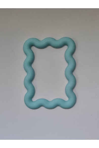 choice2 SKY BLUE A wavy mini magnetic photo frame, colorful fridge magnet, su...