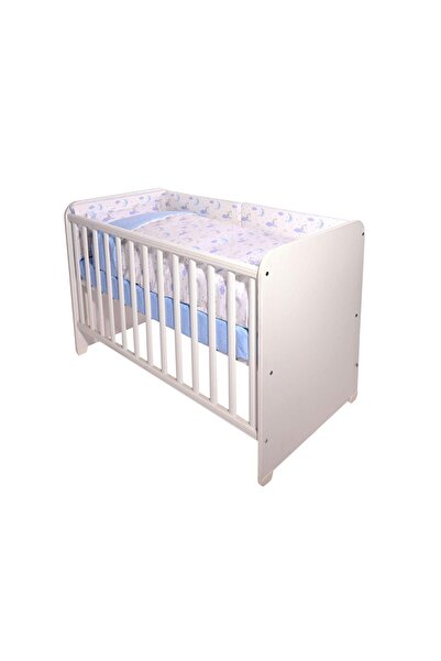 LORELLİ Set lenjerie pat 60/120, Smile, bumbac ranforce, Moon & Stars Blue