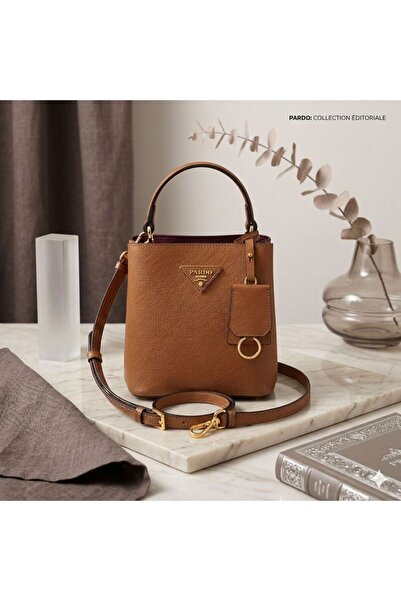 Generic TOP Choice Pardo Elegant Structured Top Handle Bucket Tote Bag with A...