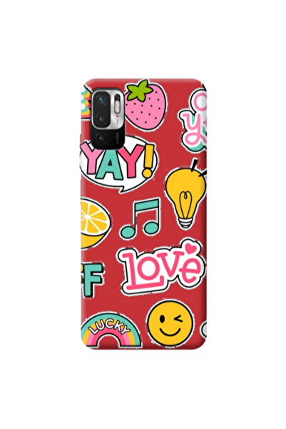 Other Xiaomi Redmi Note 10 Pro 5G Cute desing Red Colored Silicone TPU Θήκη