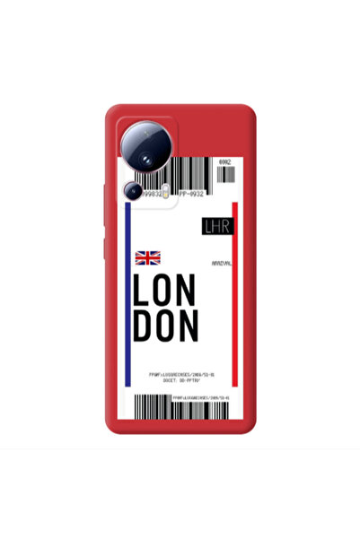 Other Xiaomi Mi 13 Lite London Arrival Red Colored Silicone TPU Θήκη