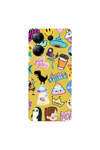 Other Xiaomi Redmi Note 13 4G Cartoon queen Yellow Colored Silicone TPU Θήκη