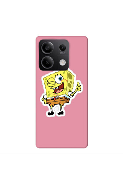 Other Xiaomi Redmi Note 13 5G spongebob2 Pink Colored Silicone TPU Θήκη