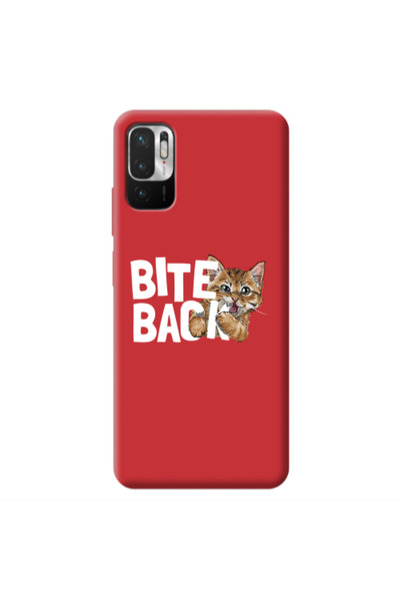 Other Xiaomi Redmi Note 10 Pro 5G bitte back cat Red Colored Silicone TPU Θήκη