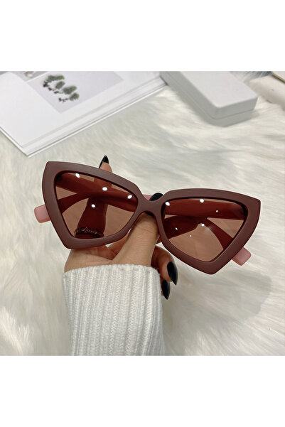 Choice MULTI Red New Triangle Polygon Sunglasses Women Men Vintage Glasses Re...