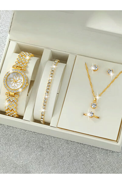 Choice No Gold 6-piece exquisite and versatile women's watch set, fashionable...