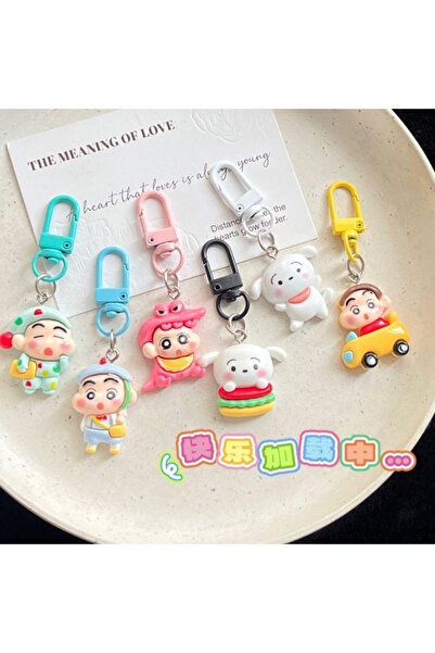 Choice MINISO 6PCS 6PCS Kawaii Crayon Shin-chan Keychain Cartoon Character Ke...