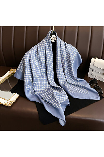 choice2 Blue New 90*90cm Silk Scarf Scarftop Headwraps For Woman Fashion Four...