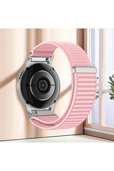Choice35 18mm light pink 18mm 20mm 22mm Velcro Straps Band For Watch 7 6 5 4 ...