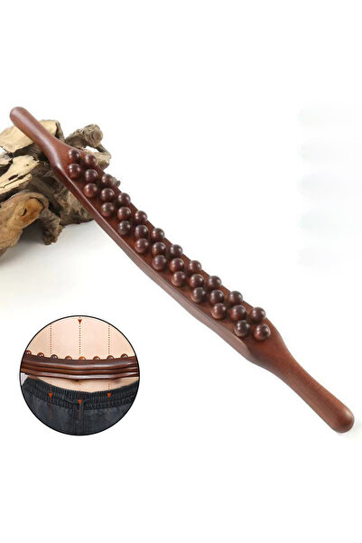 Choice HOT❗ 37Bead Universal Back Massage Tendons Scraping Stick Point Treatm...