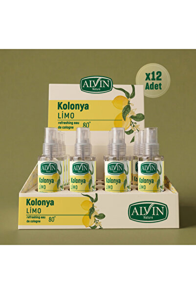 Alvin Nature Limo Kolonya 12’li Kutu | 50 ml