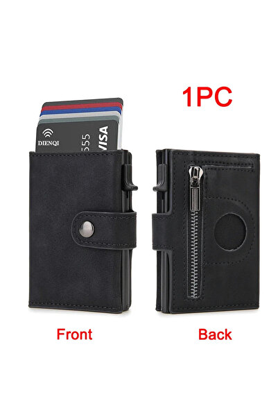Choice Black Rfid Leather Airtag Men Wallets Luxury Holder Wallets for Air Ta...