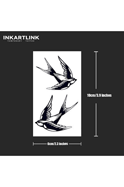 Choice 908-0610S Swallow Temporary Tattoo,Lasts To 15 Days New Technology Mag...