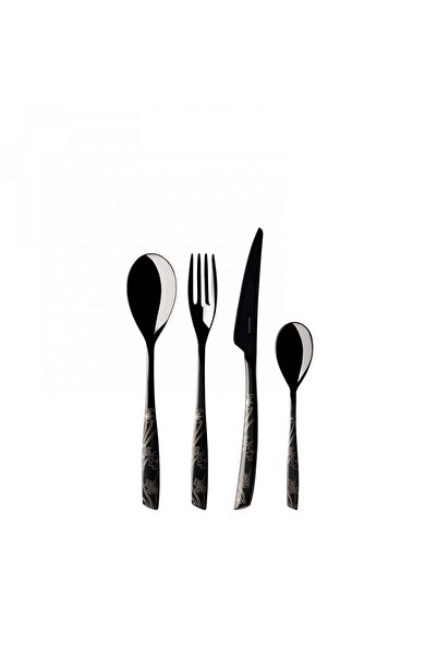 CASA BUGATTI Set de tacâmuri din 24 de piese, Casa Bugatti, Riviera Lady, negru