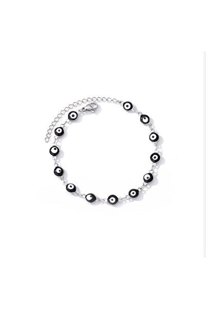 choice2 B952P-4 Stainless Steel Evil Eye Anklets For Women Enamel Round Leg C...