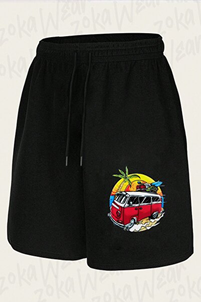 ZOKAWEAR Unisex Summer Vosvos Holiday Design Printed Shorts