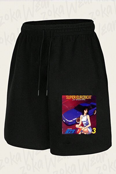 ZOKAWEAR Unisex D Mako Super Eurobeat Design Printed Shorts