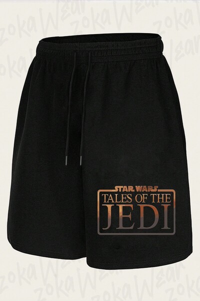 ZOKAWEAR Unisex Star Wars Tales of the Jedi Logo Design Printed Shorts