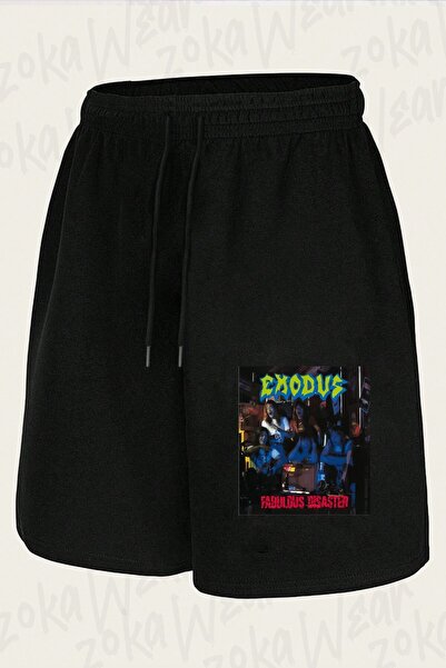 ZOKAWEAR Unisex Exodus Disaster Design Printed Shorts
