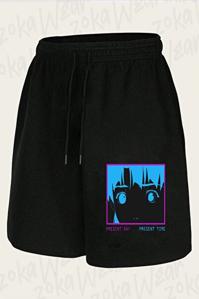 ZOKAWEAR Unisex Present Day Present Time Design Printed Shorts