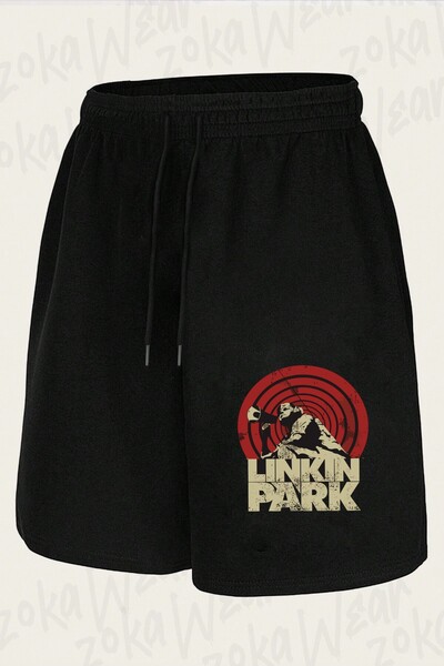 ZOKAWEAR شورت مطبوع بتصميم Red Dart من Linkin Park للجنسين