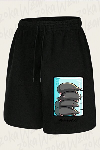 ZOKAWEAR Unisex 4 Moles Per Liter Design Printed Shorts